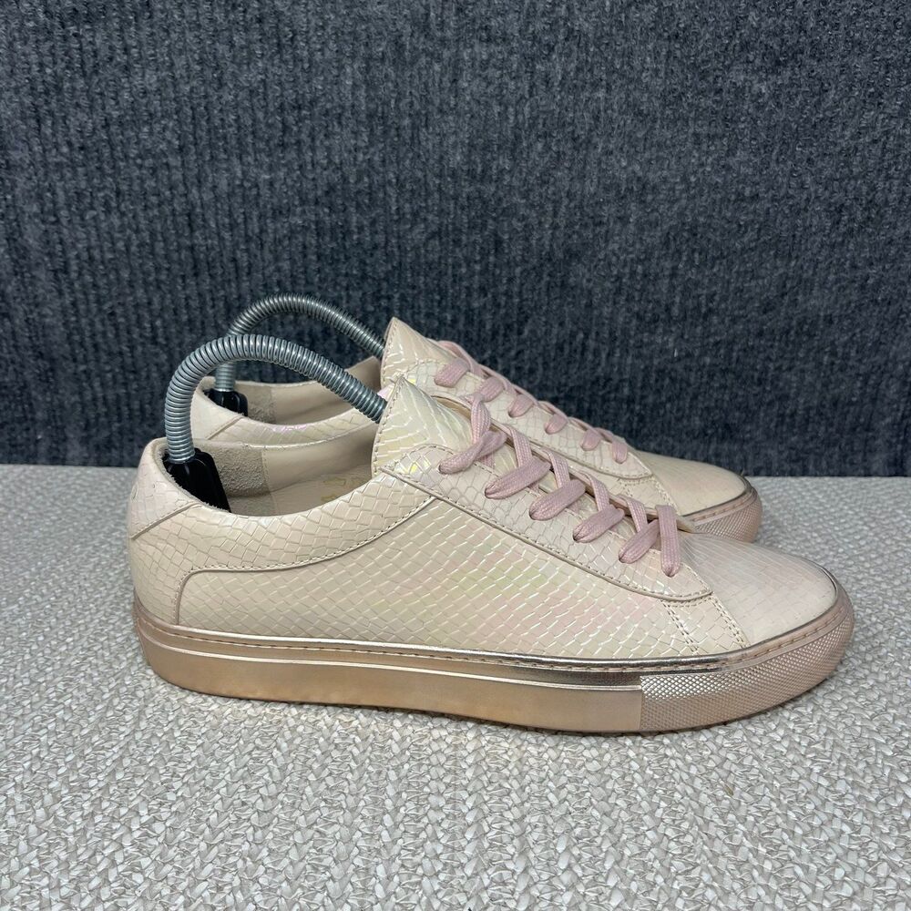 KOIO Capri x TRUTH Rose Snakeskin Leather Low Top Sneakers Womens 39 / US 9